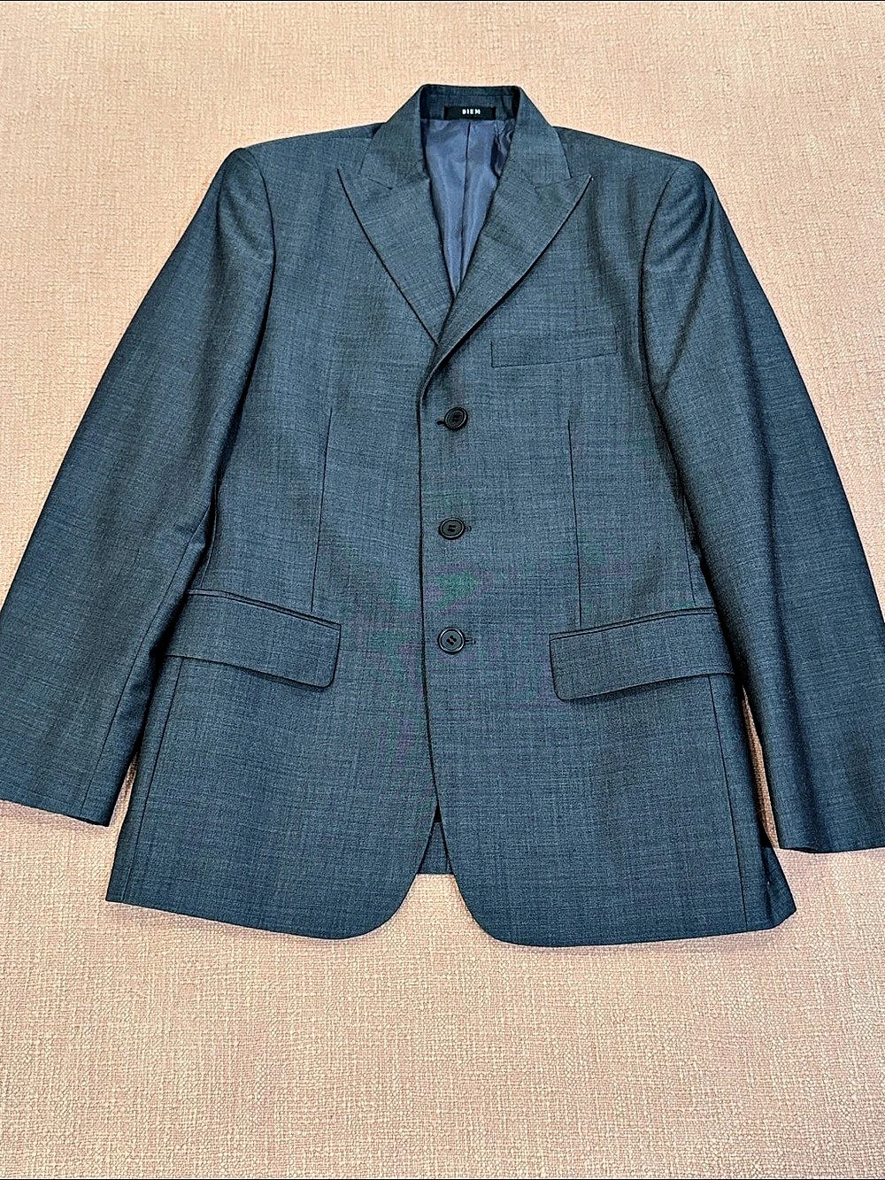 BIEM Wool Blend Sport Coat Size 46 - 2 buttons need replacing on sleeve